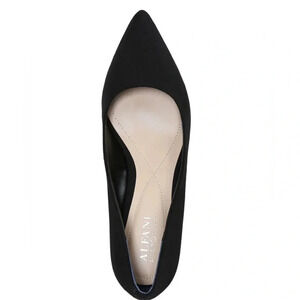 ALFANI Black suede Padded block 2in Heels size 10m NWOT